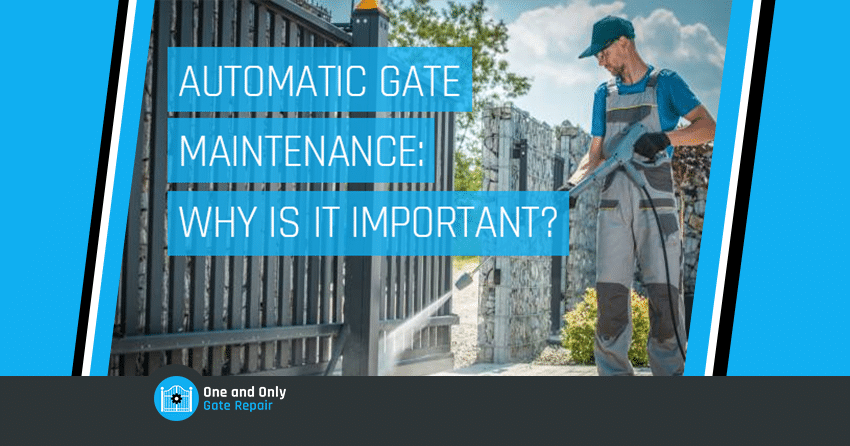 man maintenance automatic gate Los Angeles