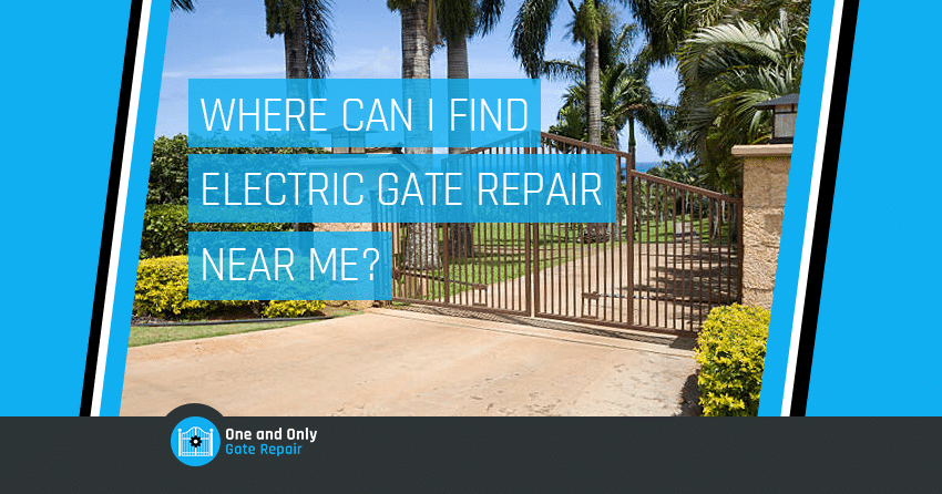 electric gate repair near me